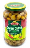 Green Olives with Lemon and Pepper (Baraka) 32.2 oz
