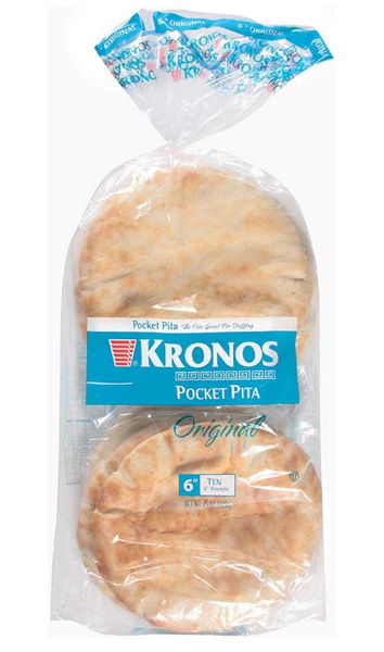 Kronos Pocket Pita, Original 6 Inch, 10 ct. 25oz – Parthenon Foods