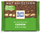 Ritter Sport Milk Chocolate with Cashew, 100g - Parthenon Foods