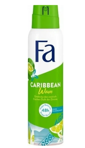Fa Spray Deodorant, Caribbean Wave, 150ml - Parthenon Foods