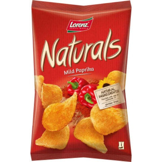 Naturals Mild Paprika Chips (Lorenz) 3.5 oz (100g) Parthenon Foods