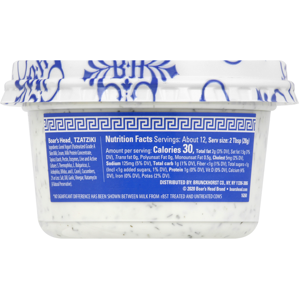 Tzatziki Greek Yogurt Dip (Boar's Head) 12 oz – Parthenon Foods