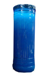 Candle in Blue Container, 8in. High x 2.75in. diam. - Parthenon Foods
