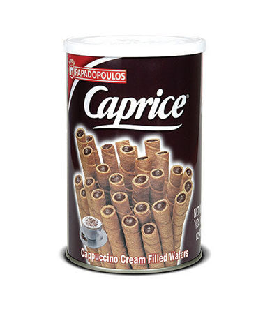 Caprice - CAPPUCCINO Cream Filled Wafers, 250g - Parthenon Foods