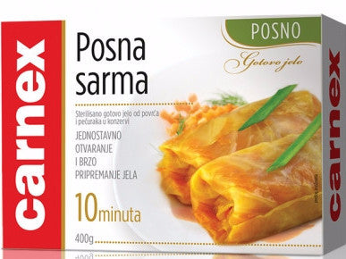 Lean Cabbage Rolls, Posna Sarma (Carnex) 400g - Parthenon Foods