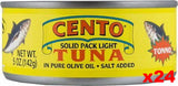 Cento Tuna in Pure Olive Oil, CASE (24 x 5 oz) - Parthenon Foods