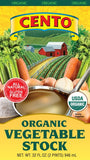 Organic Vegetable Stock (Cento) 32 oz - Parthenon Foods