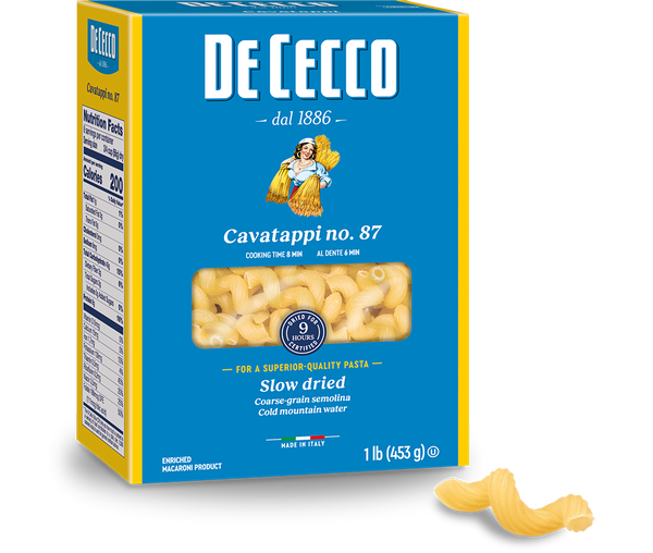 Cavatappi Pasta 87 (DE CECCO) 1 lb (453 g) Parthenon Foods
