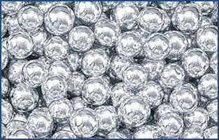 Decorative Silver Dragees, No.12 Sphere, approx. 1.3oz - Parthenon Foods