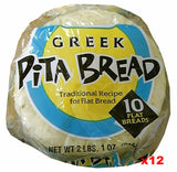 Pita Bread ,10 count (Grecian Delight) CASE (12 PK - 12 x 10 ct pkgs) - Parthenon Foods