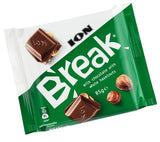 Break Milk Chocolate with Whole Hazelnuts (Ion) 85g - Parthenon Foods