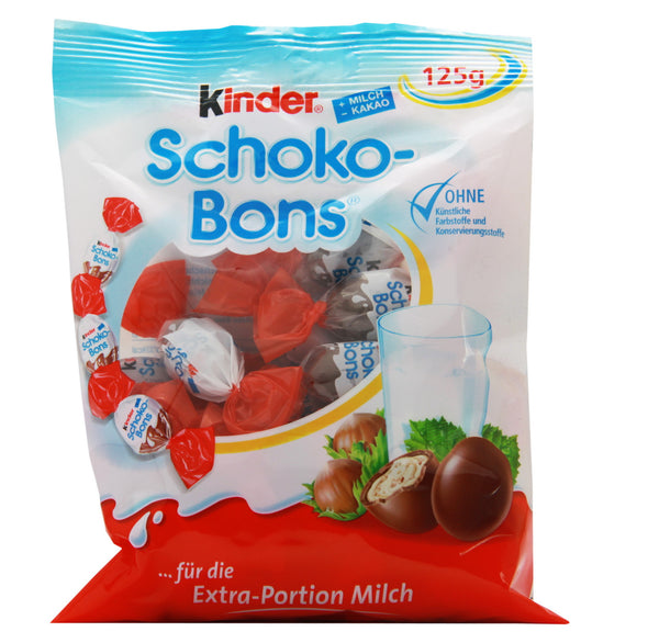 Schoko-Bons Kinder - Sachet de 125 g, tous les services généraux.