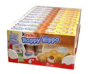 Kinder Happy Hippo - Cocoa, CASE, 10x(20.7g x 5) – Parthenon Foods