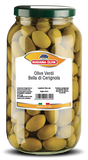 Green Cerignola Olives, 4.2 lbs JAR - Parthenon Foods