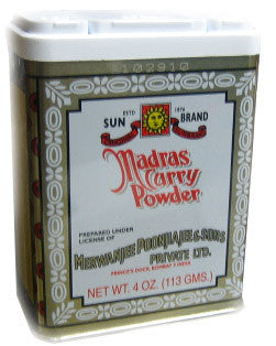 Madras Curry Powder (SunBrand) 4oz (113g) - Parthenon Foods