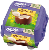 Milka LOFFEL Ei, Filled Chocolate Eggs, 4 piece, 136g From Germany - Parthenon Foods