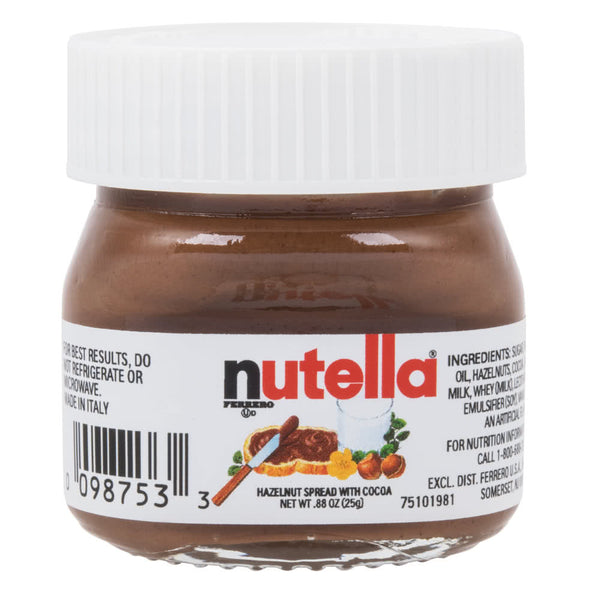 Nutella Hazelnut Spread .88 oz Mini Glass Jar – Parthenon Foods