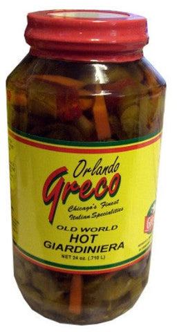 Giardiniera Hot (orlando greco) 24oz - Parthenon Foods
