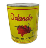 Roasted Red Peppers (Orlando) 102.3 oz, #10 Can - Parthenon Foods