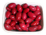 Deli Fresh Red Cerignolia Olives, 16oz Dr.Wt. - Parthenon Foods