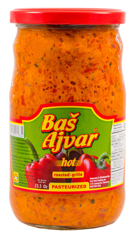 Bas Ajvar-Hot, 23.3 oz - Parthenon Foods
