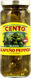 Jalapeno Peppers, Sliced - Hot (Cento) 12 oz - Parthenon Foods