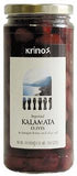 Kalamata Olives (krinos) 1lb, Dr.Wt. 10oz. - Parthenon Foods