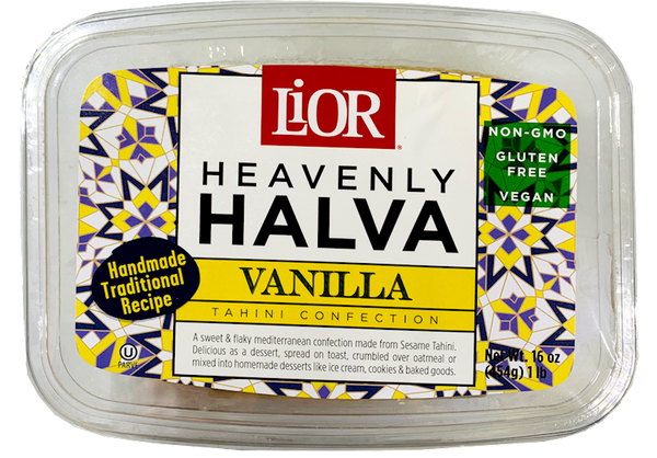 Vanilla Flavored Sesame Halva (ACHVA) 1lb Or LIOR Brand