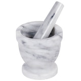 Marble Mortar and Pestle, 4 x 4 in. (Thunder Group) - Parthenon Foods
