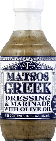 Matsos Greek Dressing 16 oz - Parthenon Foods