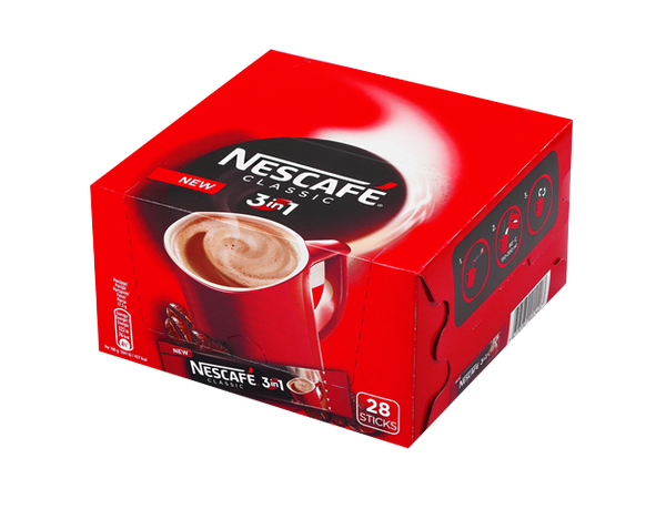 Nescafe classic 3 in 1, CASE (28 x 16.5g) – Parthenon Foods