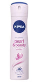 Nivea Spray Deodorant, Pearl Beauty, 150ml - Parthenon Foods