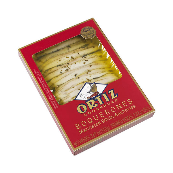 Marinated White Anchovies (Ortiz) 3.88 oz Parthenon Foods