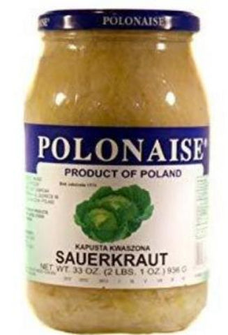 Sauerkraut (Polonaise) 33oz - Parthenon Foods