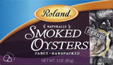 Smoked Oysters, Large (Roland) 3.0 oz (85g) - Parthenon Foods