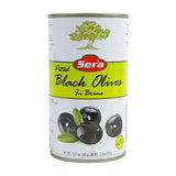 Pitted Black Olives in Brine (Sera) 12.7 oz (360g) Tin - Parthenon Foods