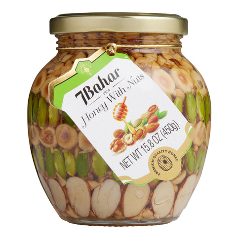 Honey with Nuts (7Bahar) 450g - Parthenon Foods