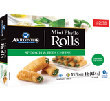Akropolis Spinach and Feta Cheese Rolls 1 lb (454g) - Parthenon Foods