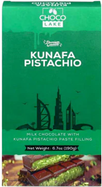 ◾️チョコPESCA◾️ Milk Chocolate Kunafa Pistachio (Chocolake) 6.7 oz (190g) Bar