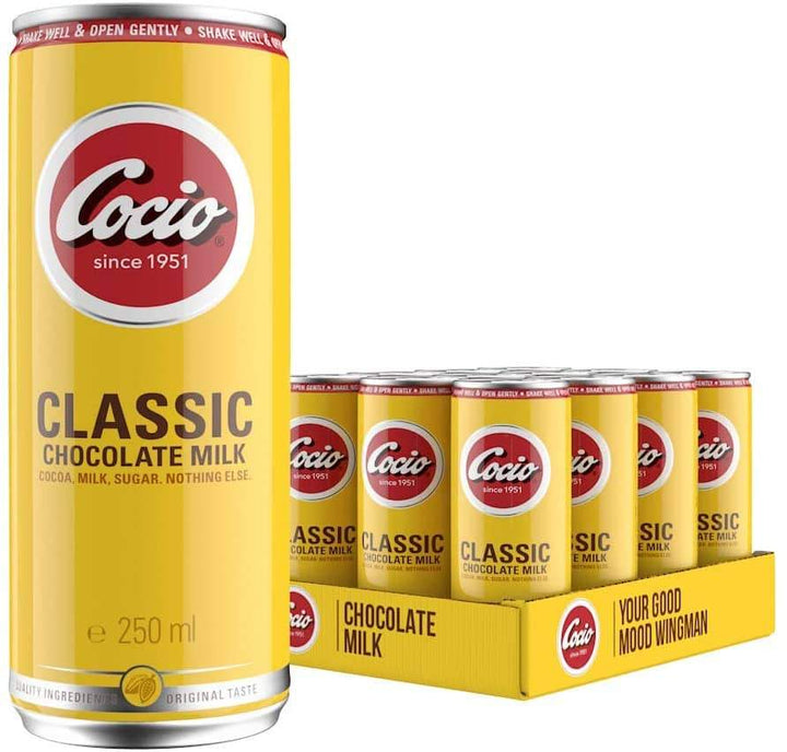 Cocio Classic Chocolate Milk - CASE (12 x 8.5 FL OZ (250 ml)) Cans