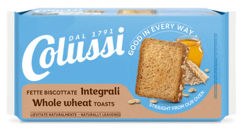 Whole Wheat Toasts (Colussi) 320g (11.29 oz) - Parthenon Foods