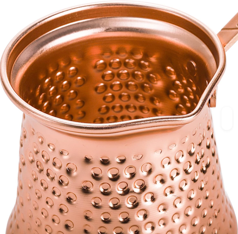 Copper Coffee Pot, Medium, 12 oz (350ml) - Parthenon Foods