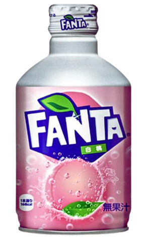 Fanta White Peach Soda -Japan, 300 ml Can - Parthenon Foods