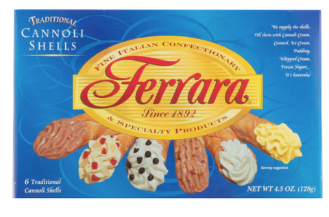 Cannoli Shells, Large - 6 count (Ferrara) 4.5 oz (128g)