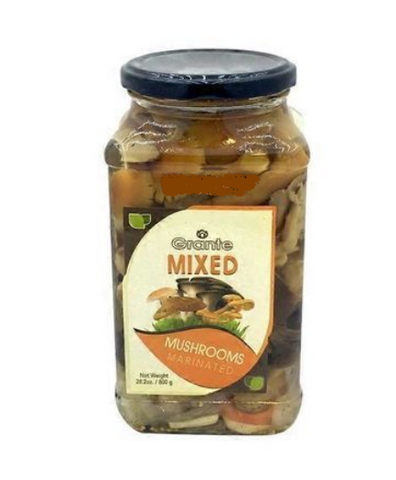 Mixed Marinated Mushrooms (Grante) 28.2 oz (800 g) - Parthenon Foods