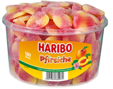 Haribo Pfirsiche Peaches, Tub - Parthenon Foods