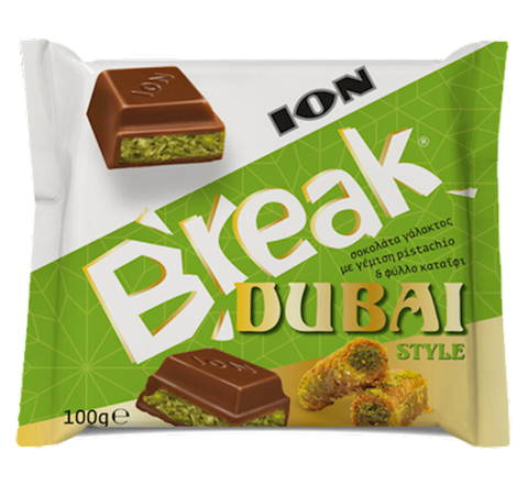 Dubai Style Chocolate, ION Break, 100g - Parthenon Foods