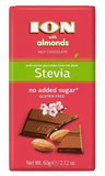 Milk Chocolate with Almonds, SUGAR FREE (ION) 60g - Parthenon Foods