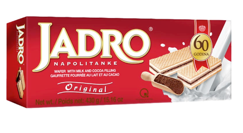 Jadro Filled Wafers, 430g - Parthenon Foods