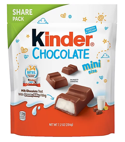 Kinder Chocolate Mini Share Pack, 7.2 oz (204g) - Parthenon Foods